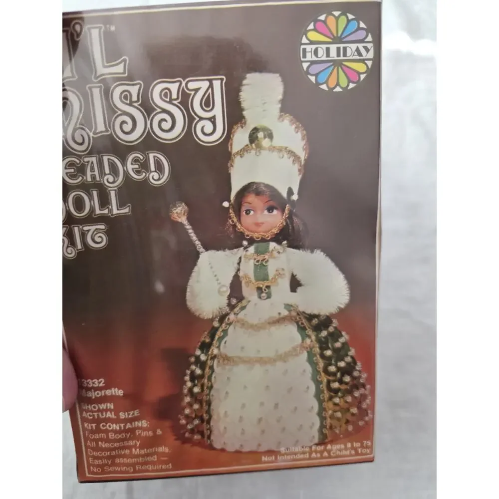 Walco Li'l Missy Beaded Doll Kit Sequin Vintage Majorette #13332